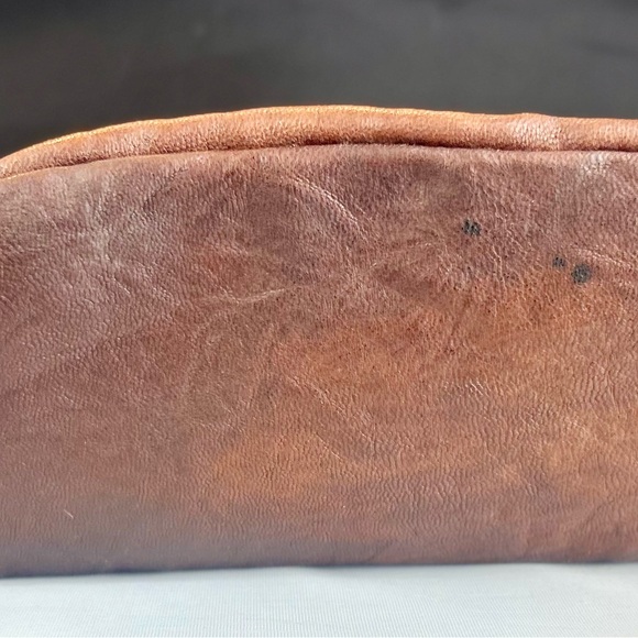 LUCKY BRAND "TULIP" Hobo Satchel Tote Bag Purse in Bourbon Leather - Picture 4 of 5